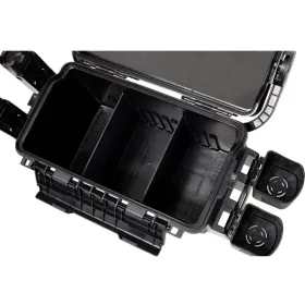 Dual-layer Fishing Tackle Box,Tackle Box Organizer Fishing Box Large,With 2pcs Rod Holder,2pcs Cup Holder,1pc Carring Strap,Army Green