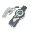 7-in-1 Multifunctional Outdoor Emergency Survival Whistle With Lanyard For Kayaking; Boating; Hiking; Camping; Climbing; Hunting; Fishing; Rescue