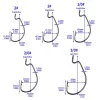 Outdoor Fishing Cranked Stripers Hook Set